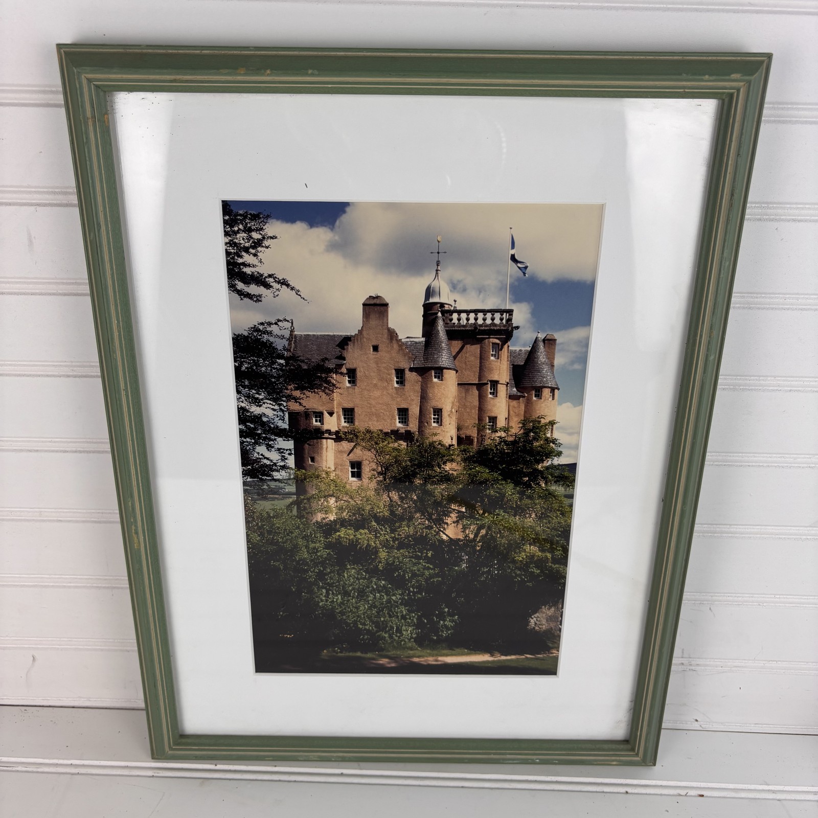 Historic Scottish Castle Photograph Framed Matted Art Print Vintage Landscape