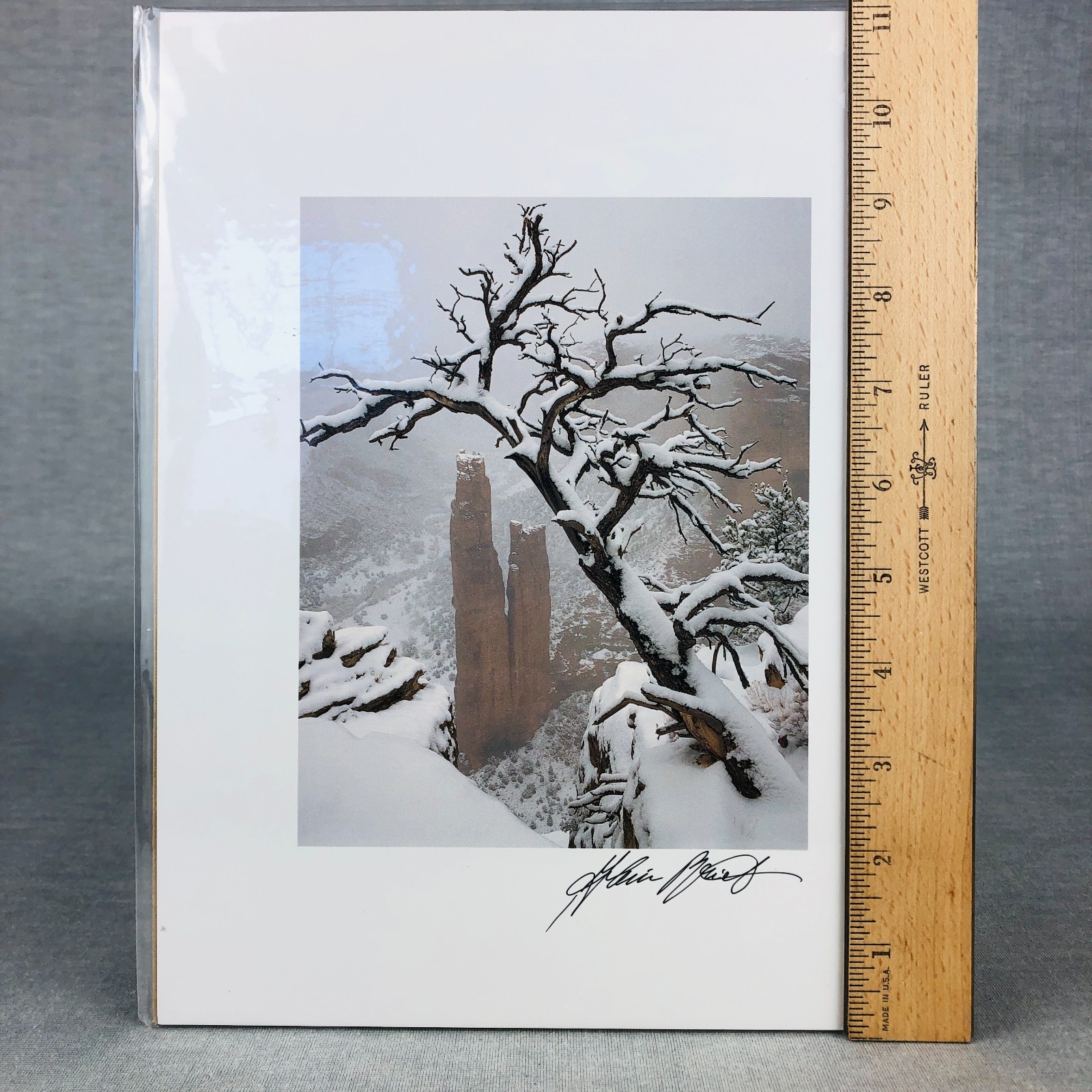 Art Photography Canyon de Chelly JANUARY SNOWSTORM Spider Rock Alain Briot Signd