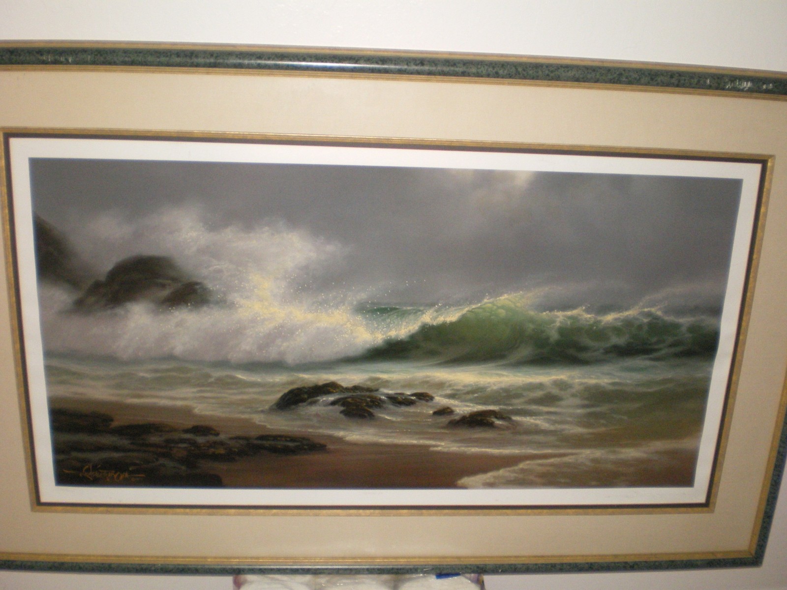 Roy Gonzalez Tabora TEMPEST Limited Edition Lithograph 222/450 Hawaiian Artist