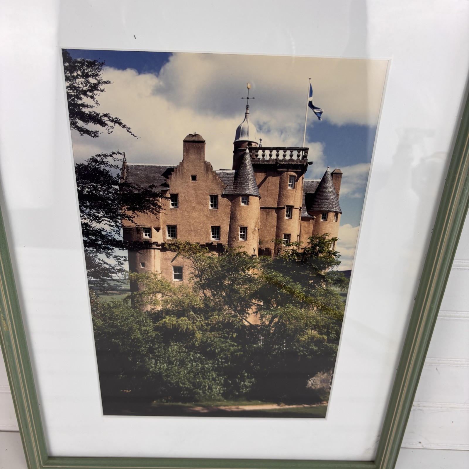 Historic Scottish Castle Photograph Framed Matted Art Print Vintage Landscape