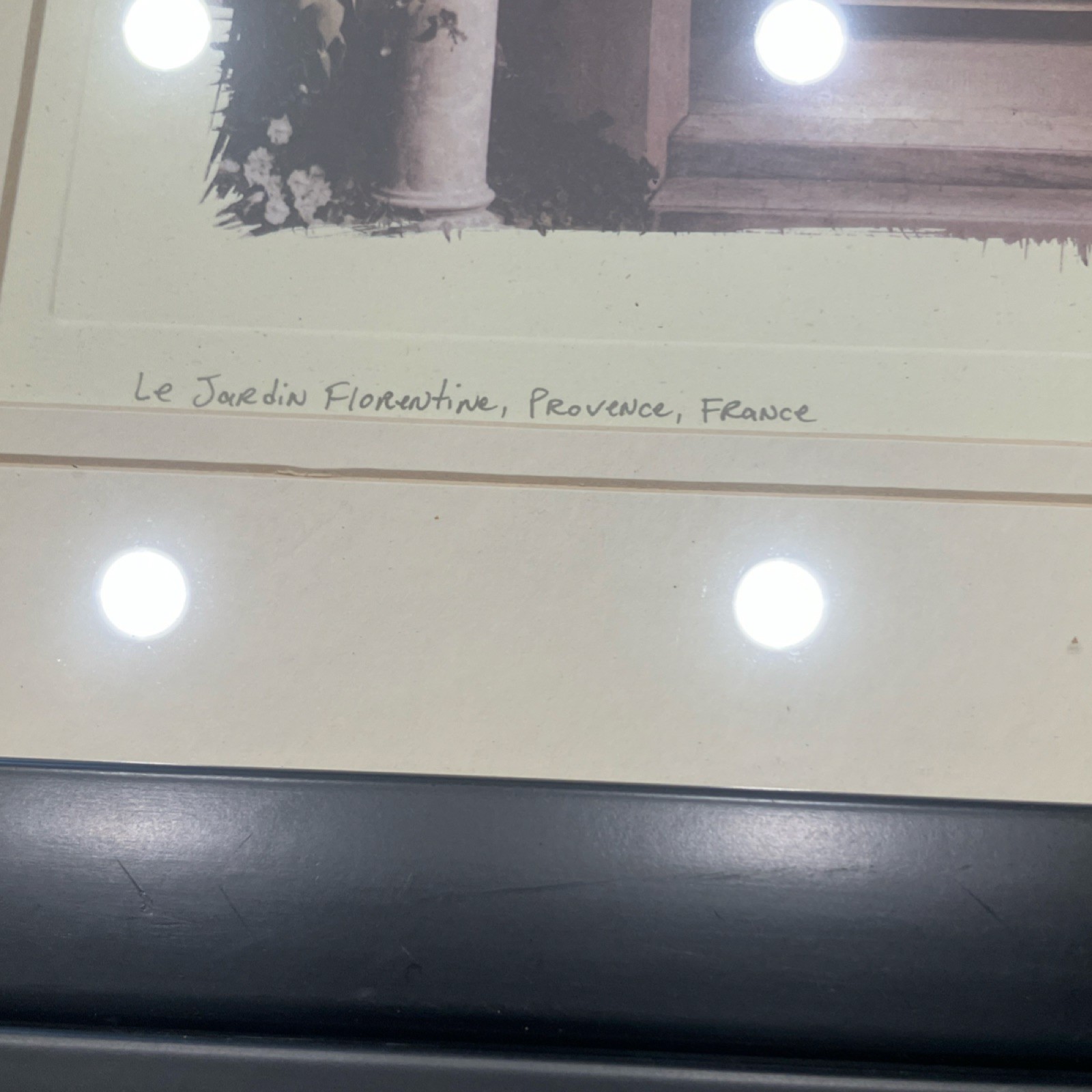 Alan Blaustein European Garden Sepia Set of 3 Framed Landscape Photographs