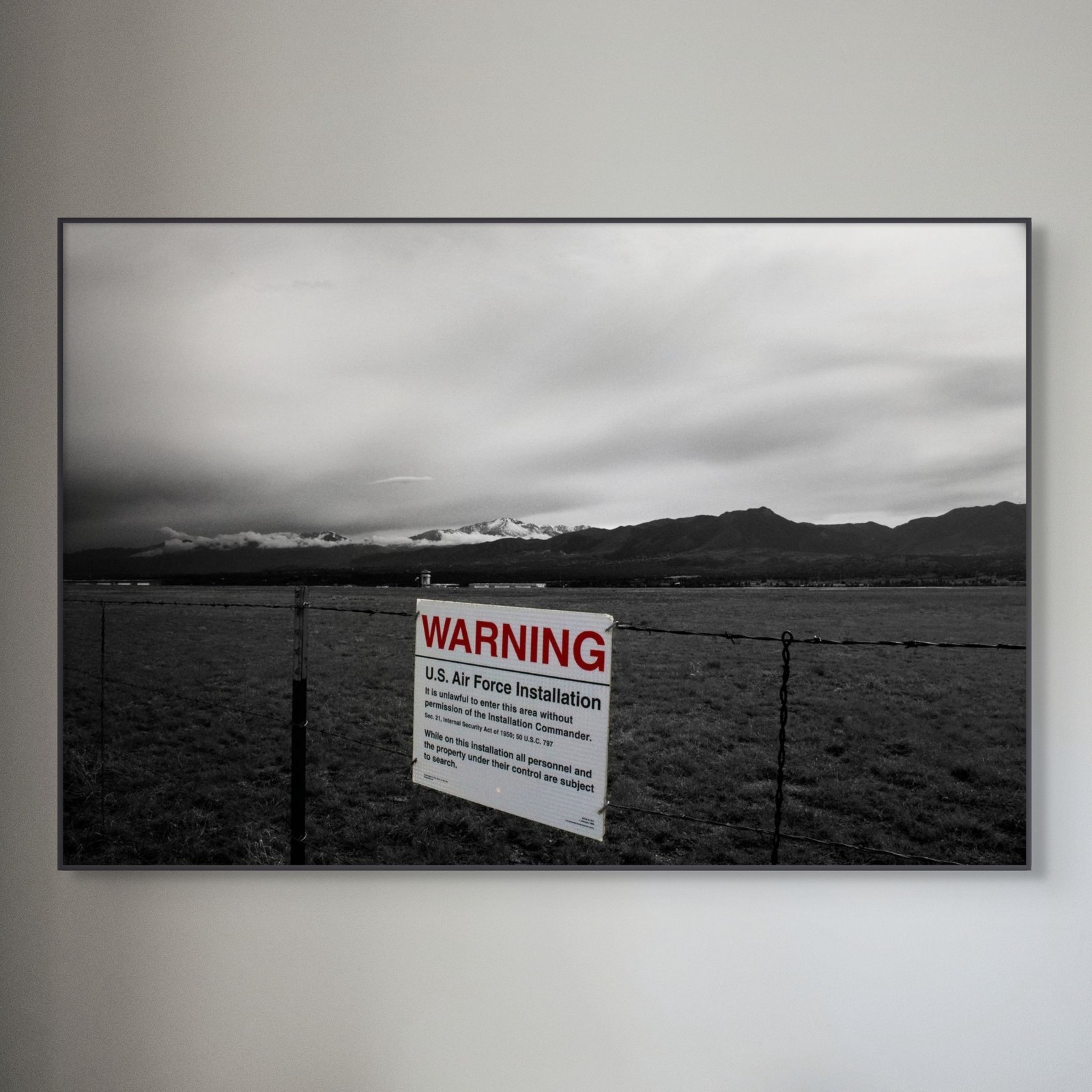13×19 Fine Art Photography Print – Ominous Airfield – Archival Photo Paper