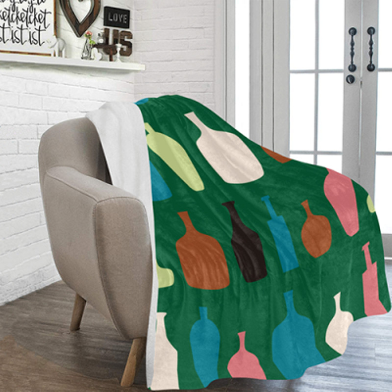 great ADVENTURE TIME Soft Warm Single-Side Printing Flannel Fleece Blanket