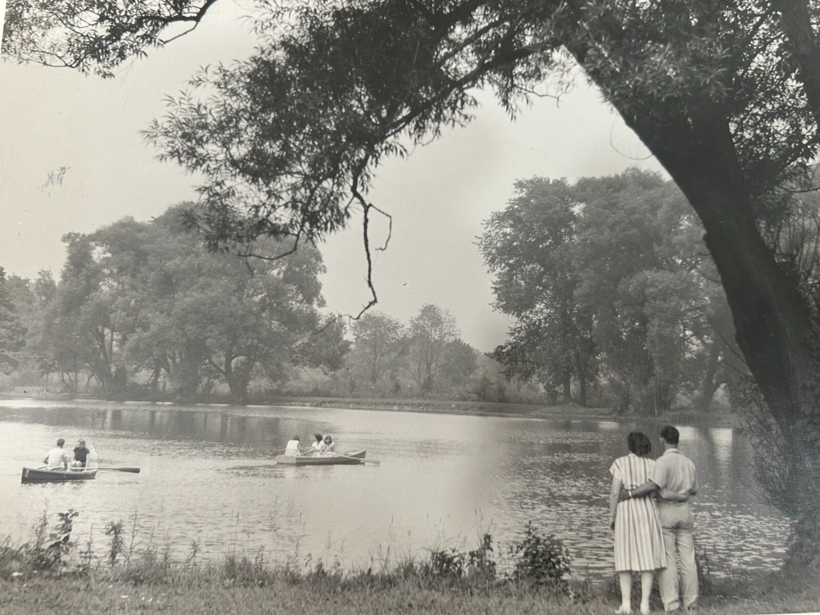 Arthur Gray Standard Oil Photographer Cleveland Ohio Americana Couple Lake Scene