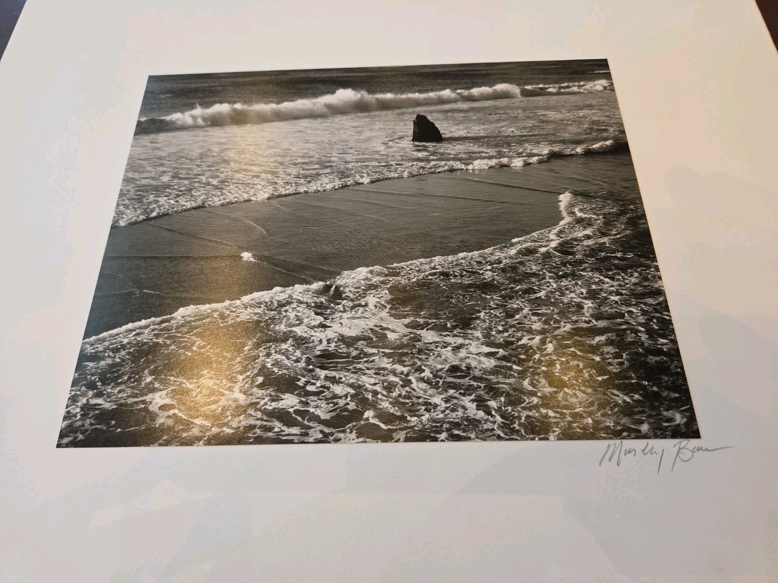 Morley Baer Photograph Signed Big Sur Coast California 1966 Printed 1986