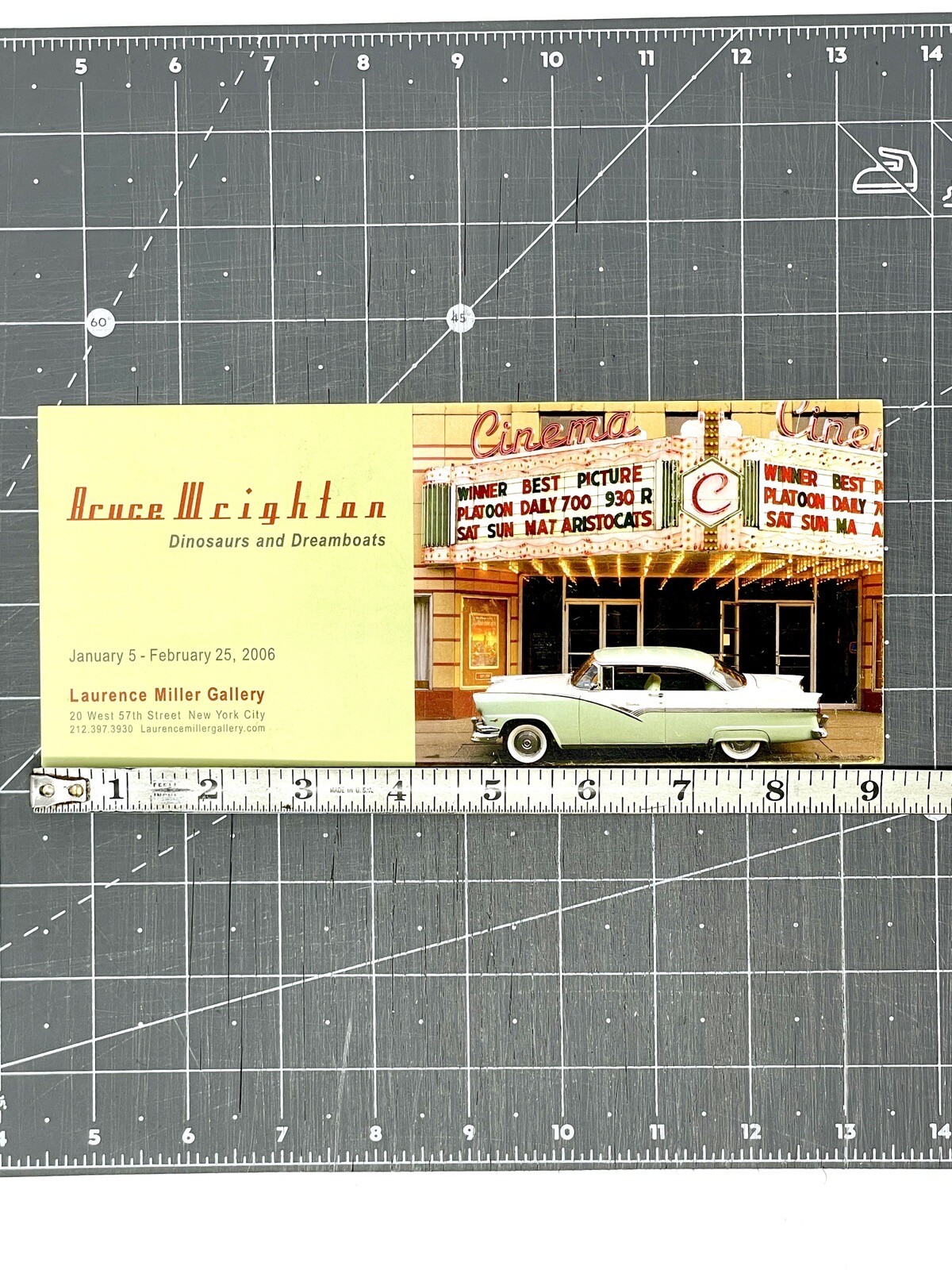 Bruce Wrighton (1950-1988) Art Show Announcement Card 2006 NYC Binghamton NY