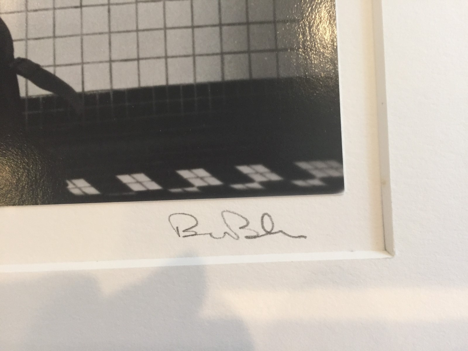 BRUCE BLUM SIGNED B&W Photo Print (16″X 20″)– “In the Men’s Room “