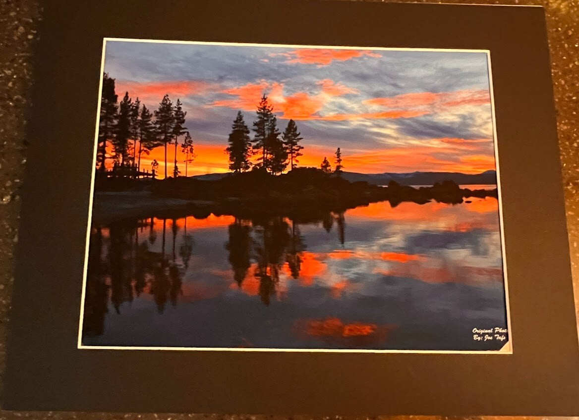 Tahoe Sunset sand harbor lake Photo Nevada Joe Tafs