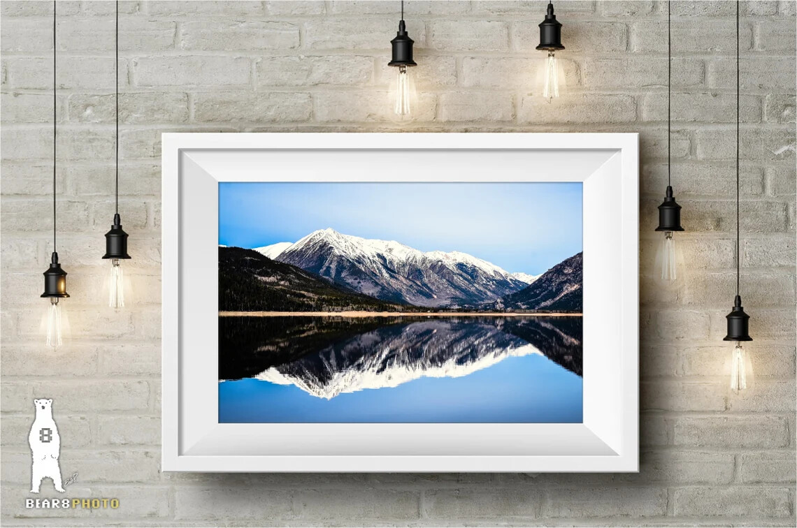 Rinker Peak & Twin Lakes, Colorado – Mountain Reflection Photography Art Prints