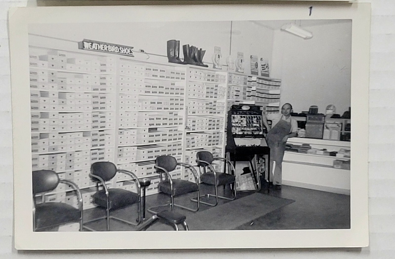 Vintage B&W Photos Shoemaker Cordwainer Cobbler Shoe Shop Lot Of 8