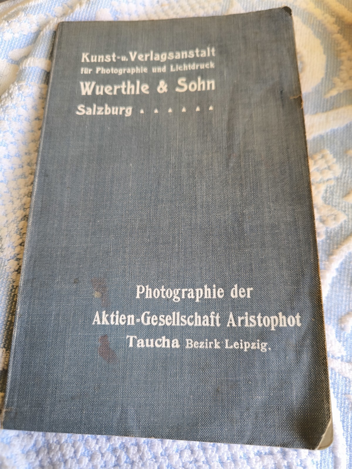 Stereoscopy catalogue Wuerthle & Sohn Salzburg aristophot data collection 1903