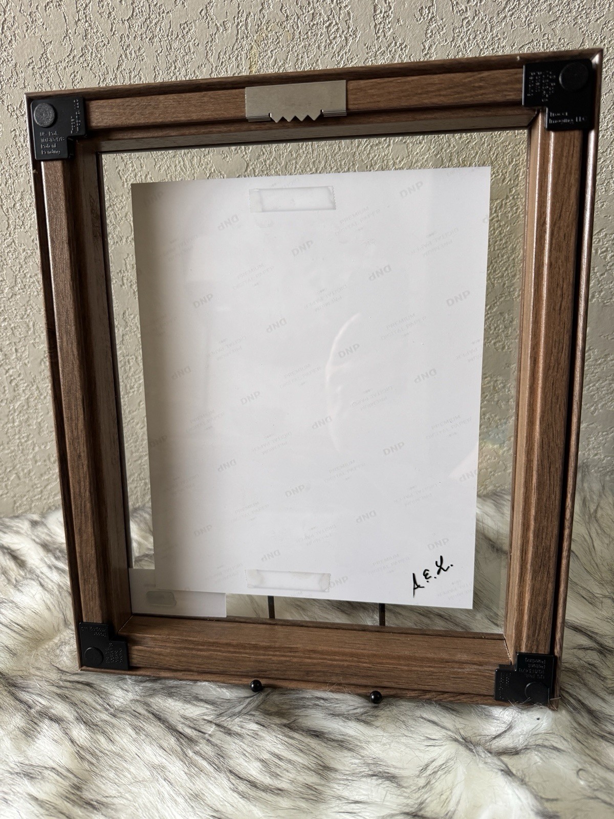 Rainy day photo of Bears Corner in Ruidoso New Mexico 8×10 framed wood