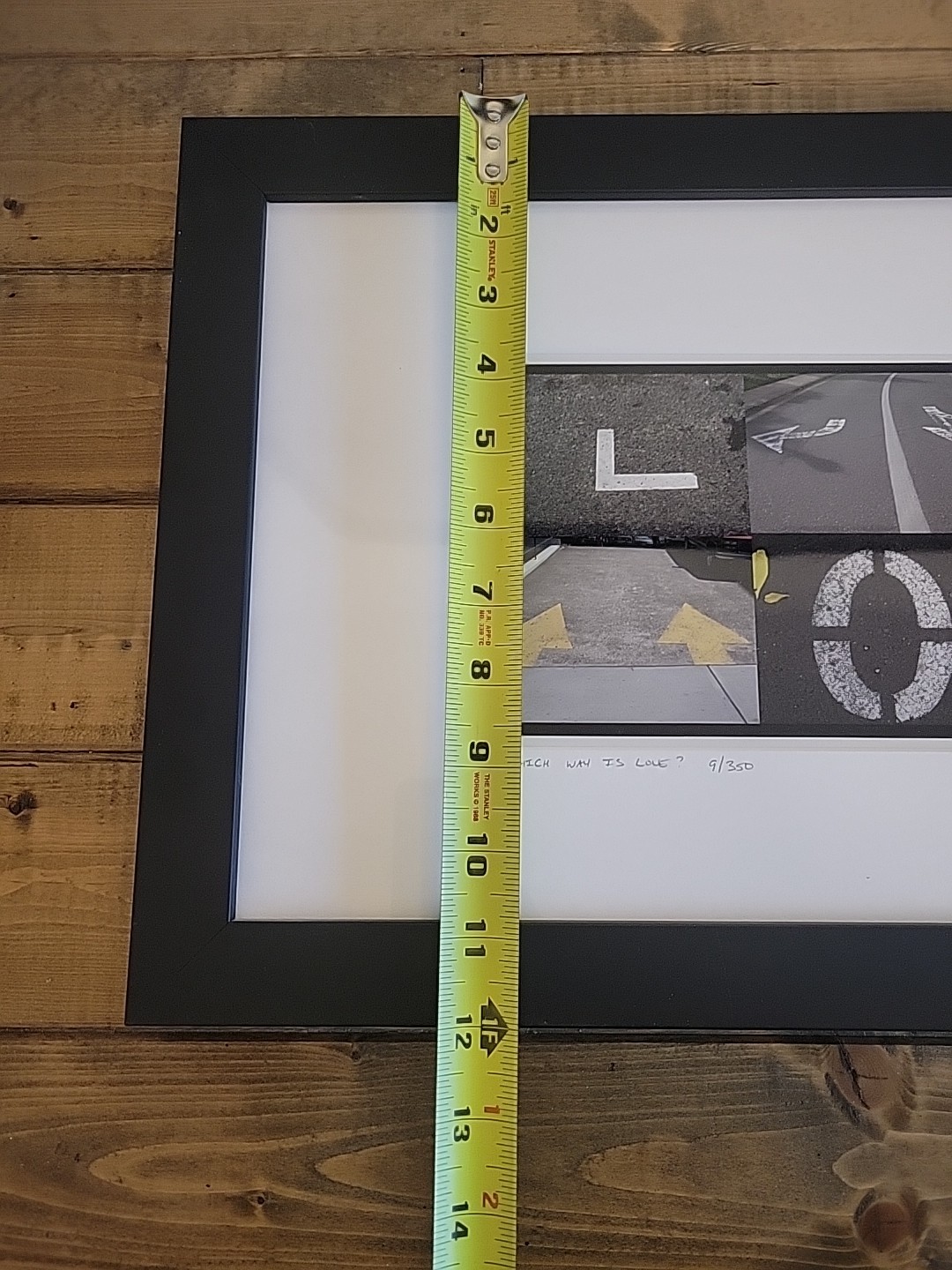Framed Abstract Photograph 6-Panel Collage “Which Way is Love?” Numbered 9/350