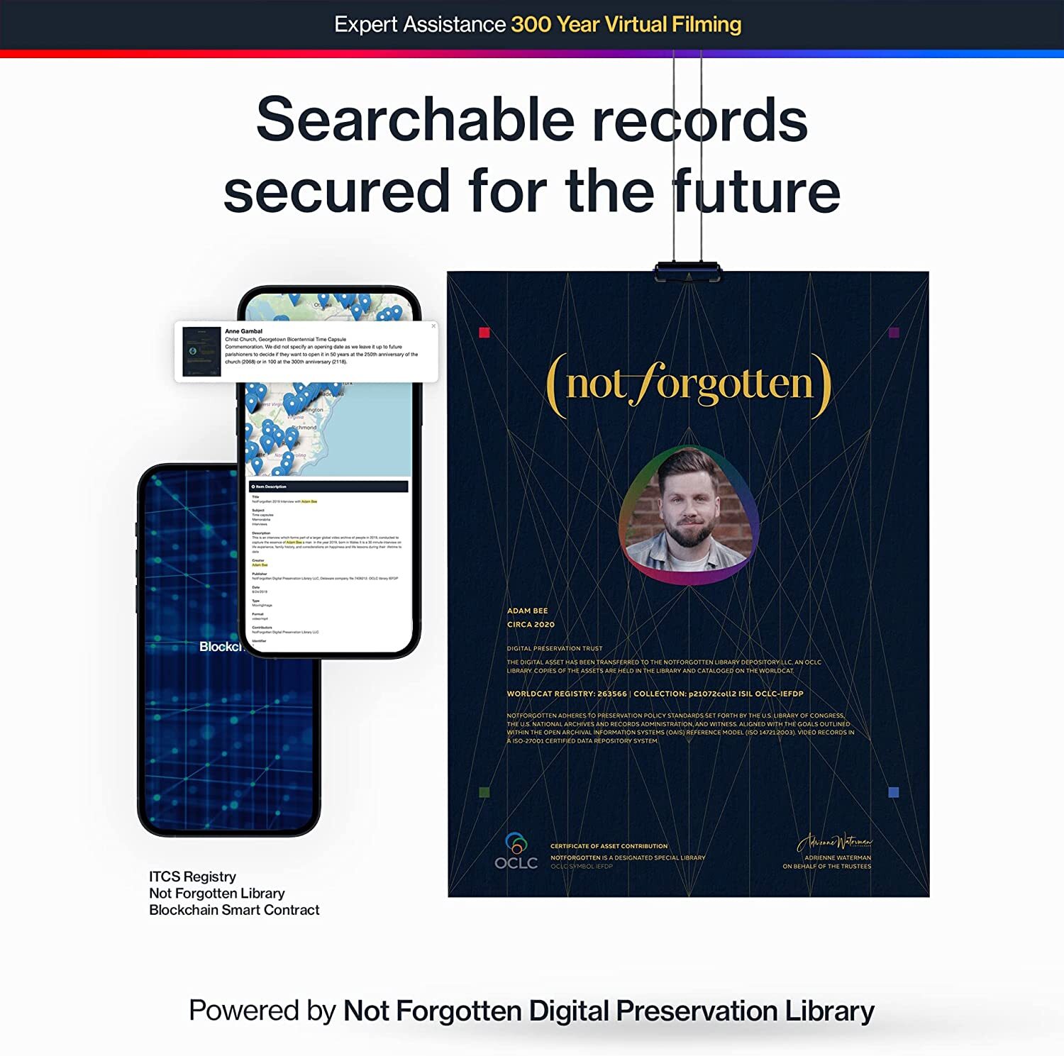 Time Traveler Personal Archive Preserved for 300 Years – 2GB Storage – Video Leg