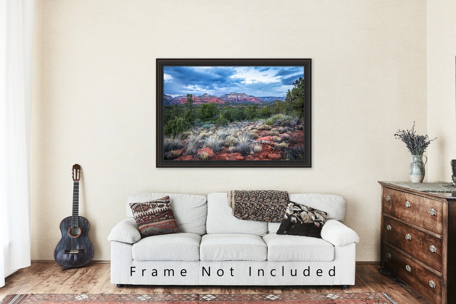 Photography Print of Red Rocks and Desert Landscape Near Sedona Arizona
