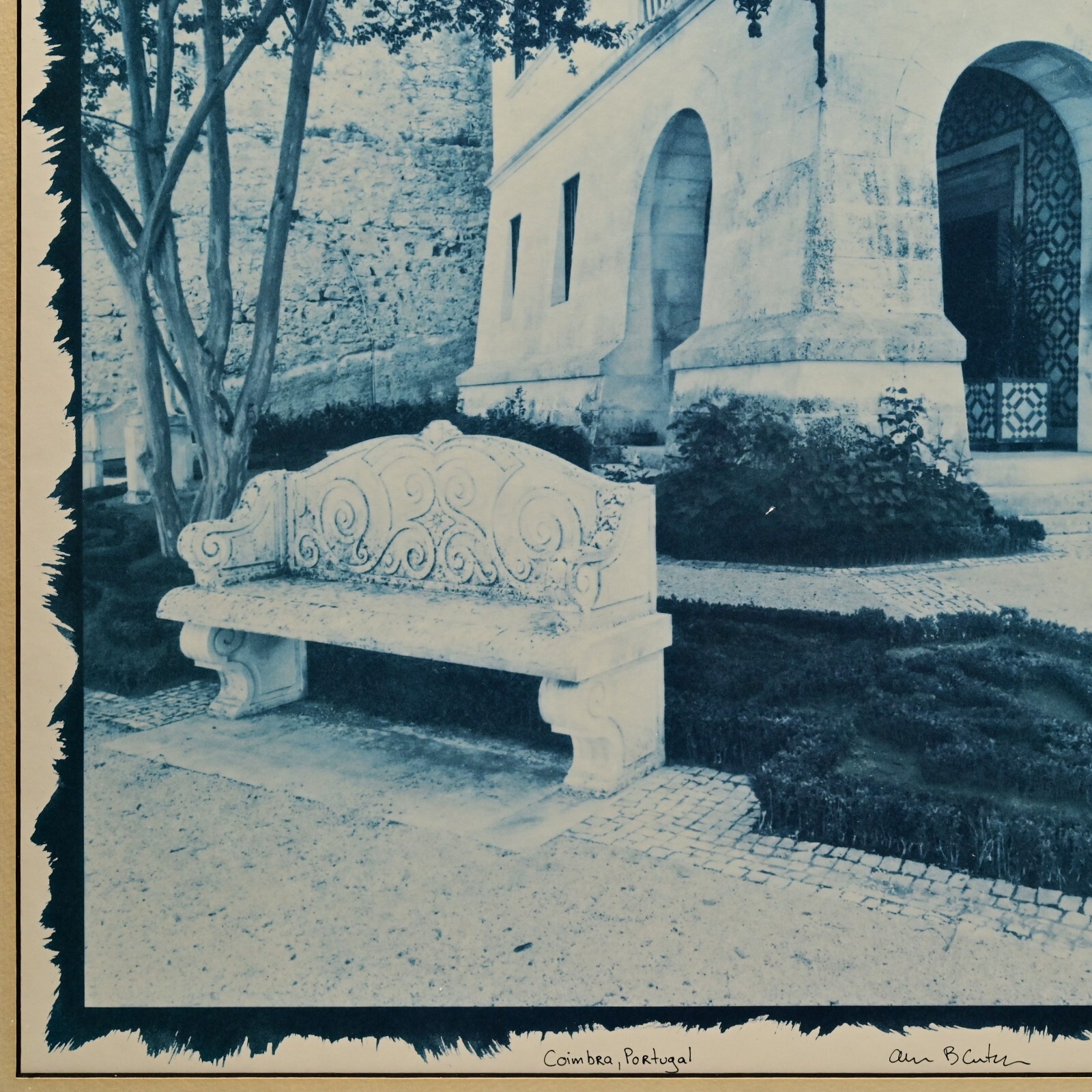ALAN BLAUSTEIN Original Vintage Signed Coimbra Europe Landscape Photograph Print