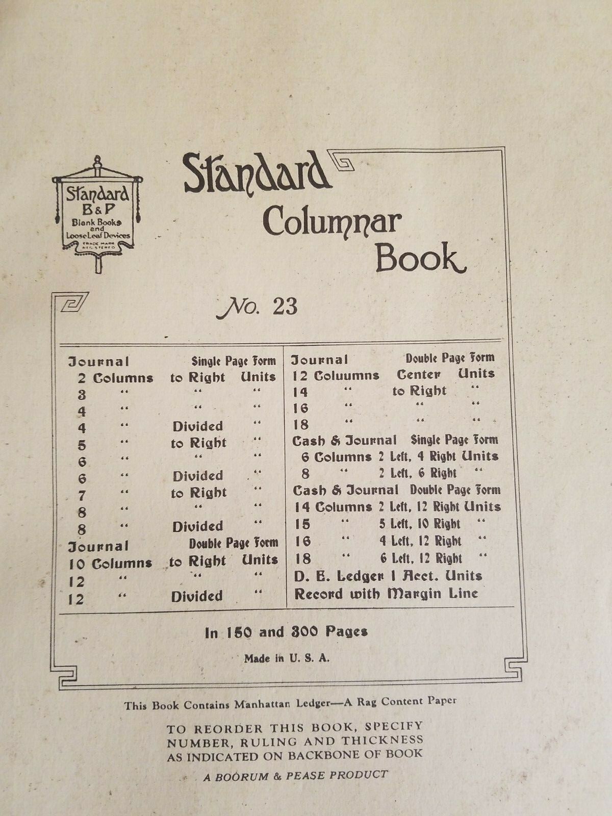 Standard Columnar Book Coal Mine Tonnage Records Frostburg Borden Shaft Midlothi