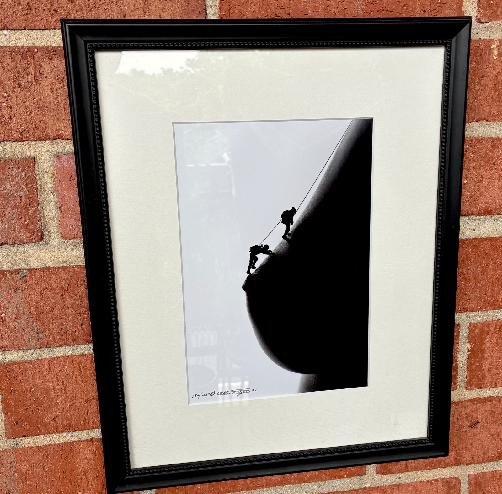 ALLAN TEGER Mountain Climbers 2001, LE 192/250 SIGNED 8 x 10 Photograph, Framed