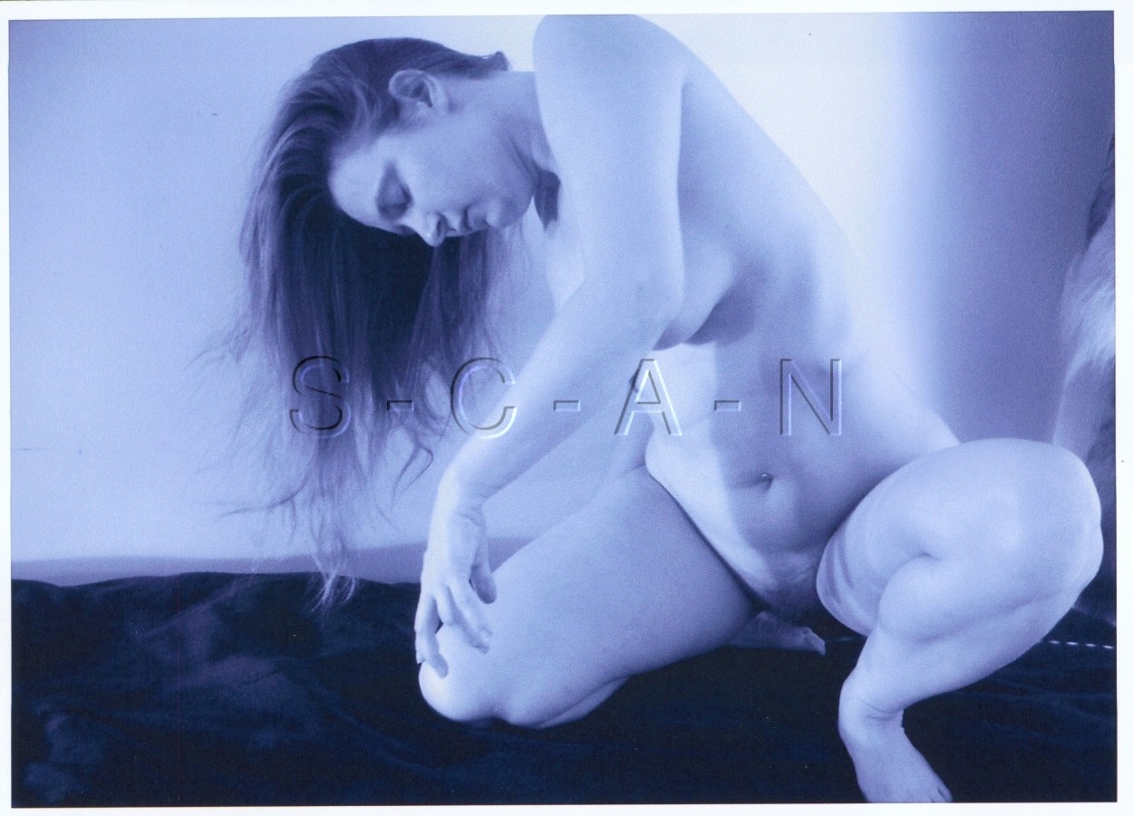 Vintage Nude Large 7 1/4 x 5 1/4 Art Color Photo- Skinny Well Endowed Woman