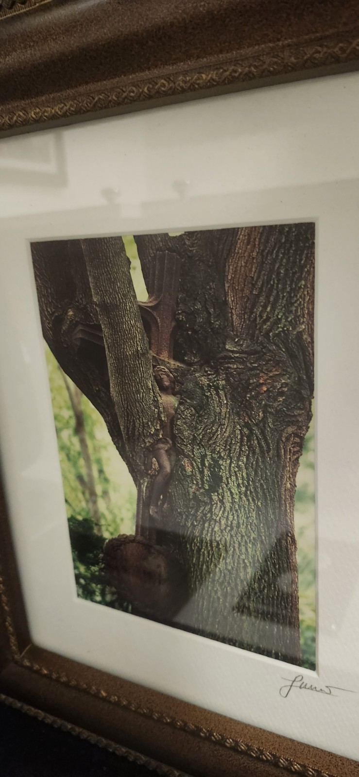 Luciano-Mario Duse Signed Numbered Christ In Tree