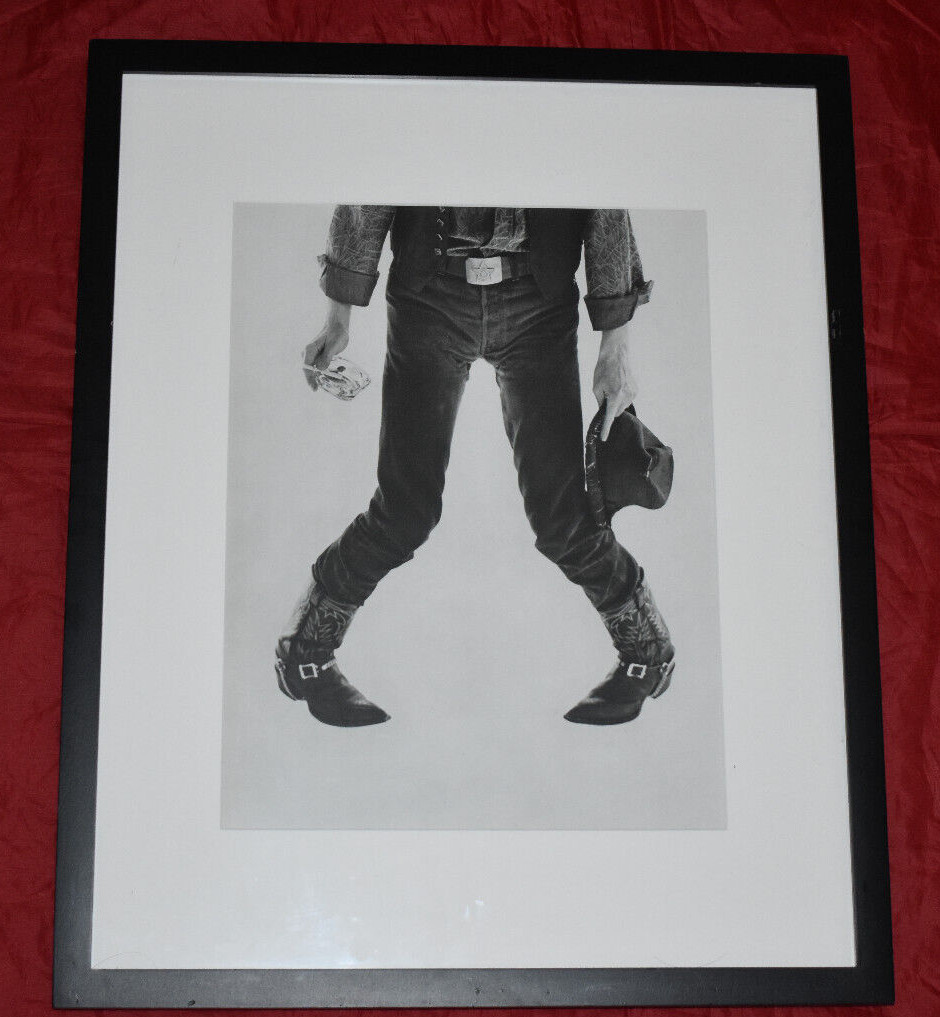 Herb Ritts David Bowie Cowboy Boots 1988 Japan Print Framed Photograph 16″ X 20″