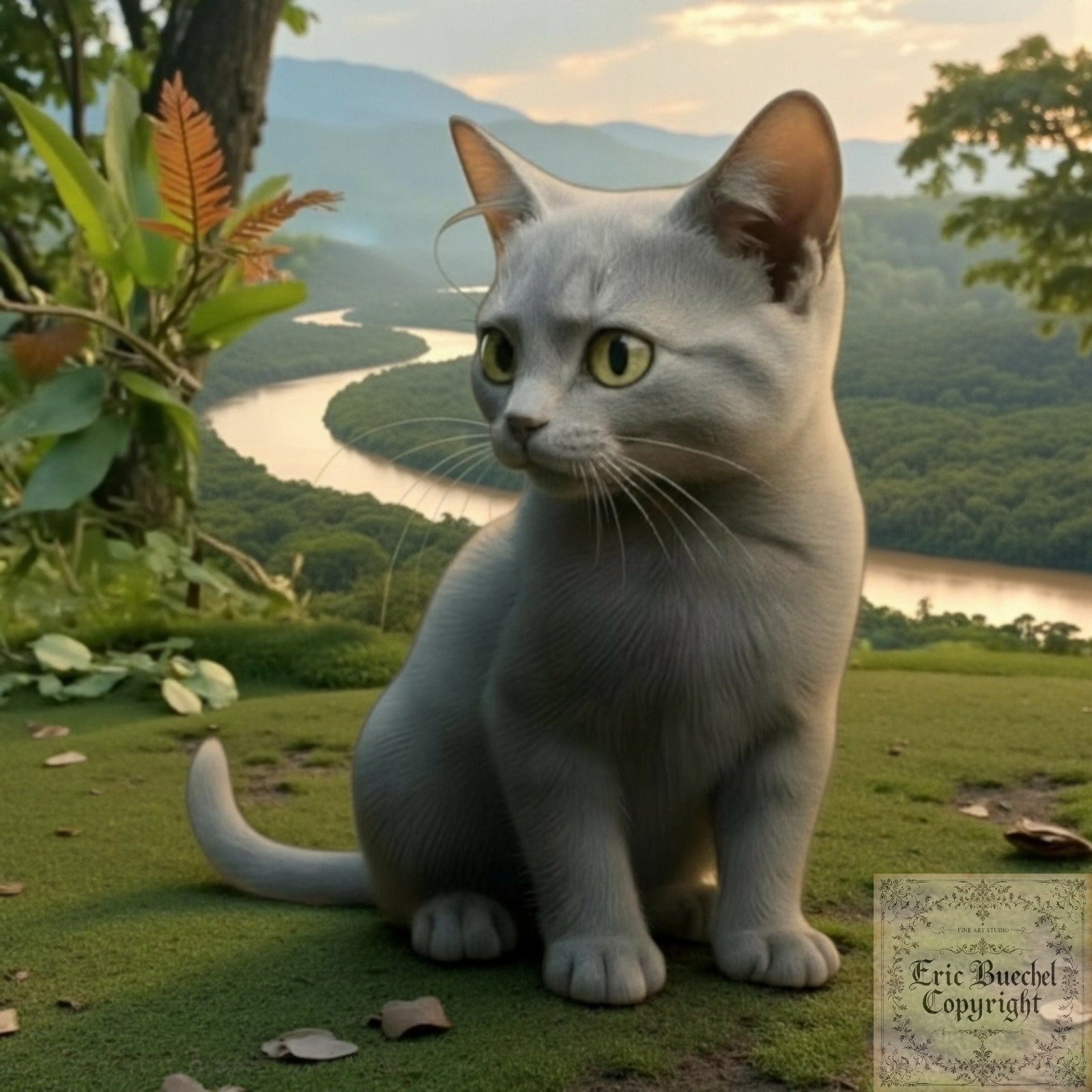 Art print from a fiction story “The Adventures of Leo in the Amazon”