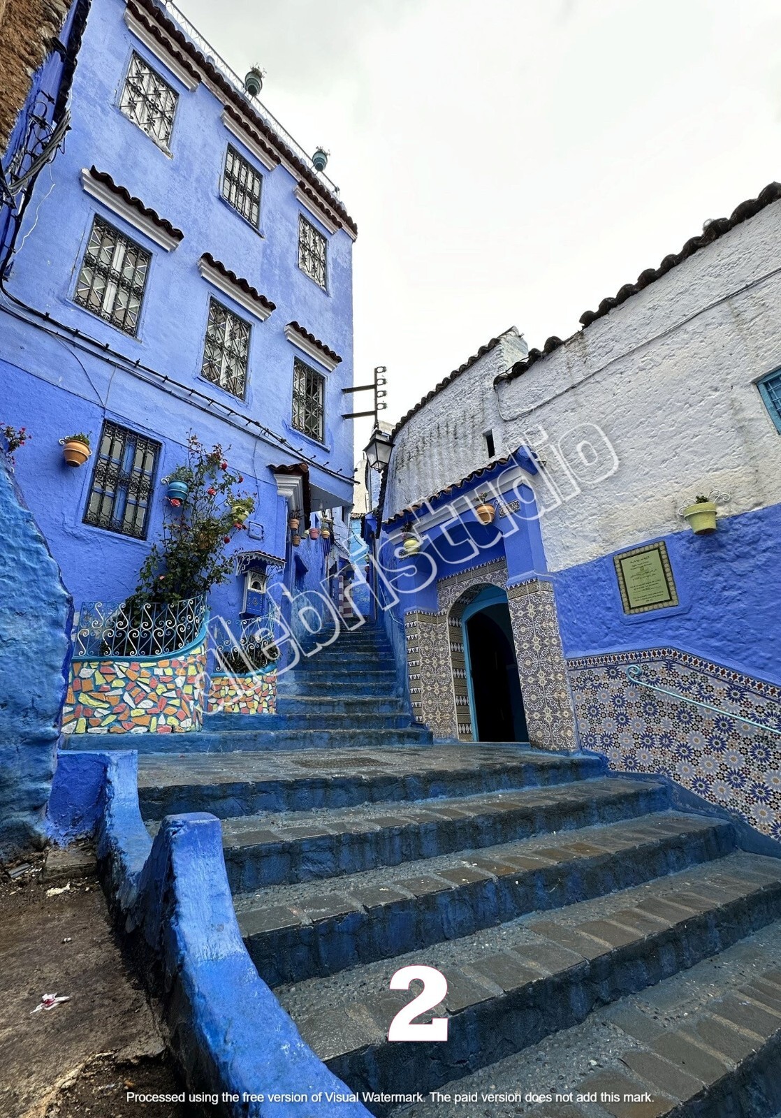 Beautiful Framed, Matted and Signed Photograph of Chefchaouen Morocco 6 Options