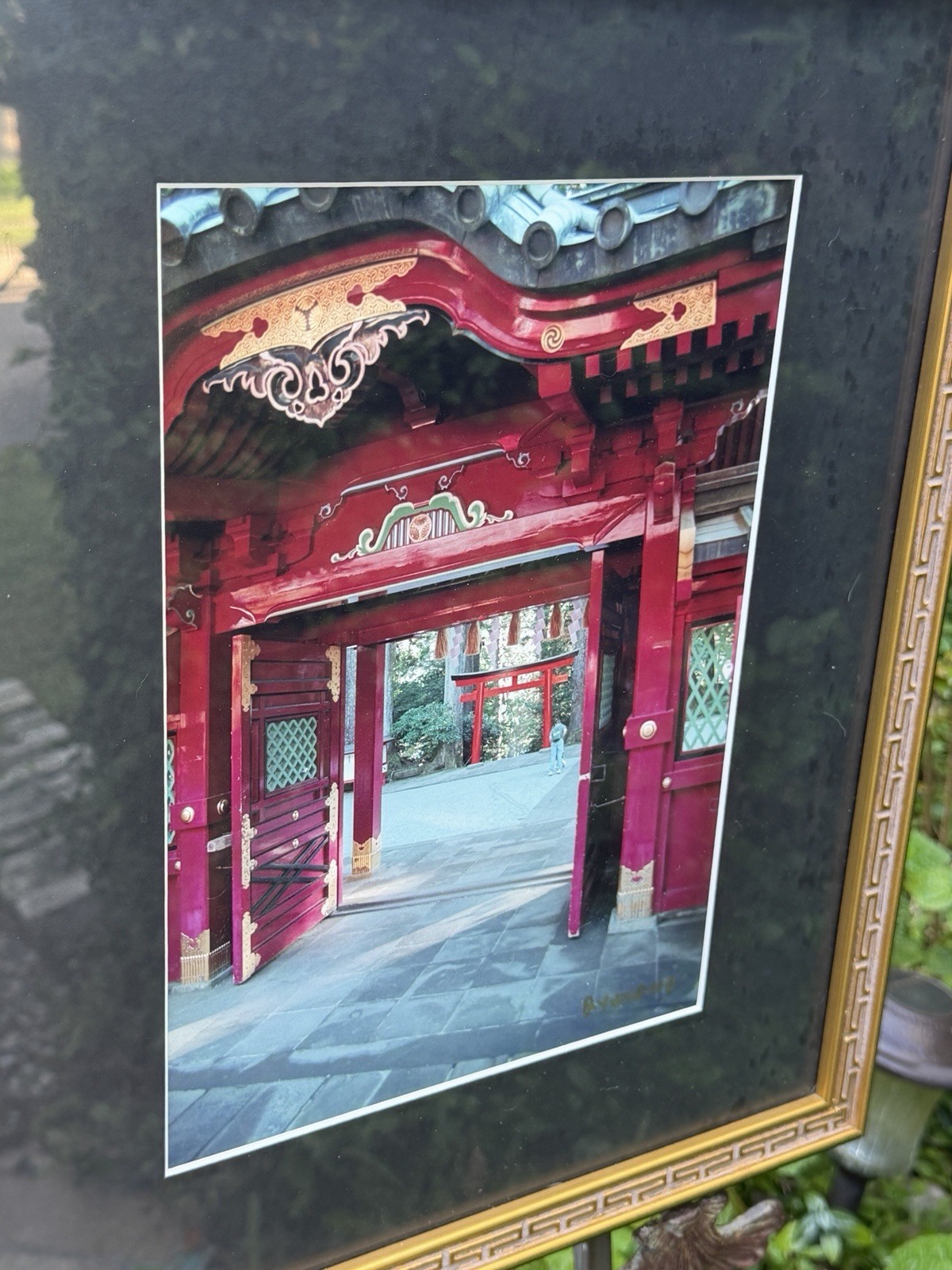 Chichibu Jinja Shrine Signed Matted and Framed Photograph