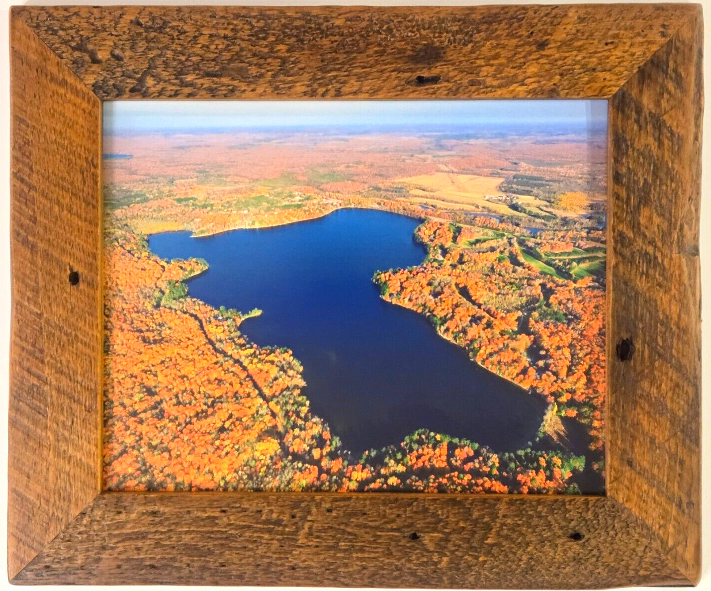 Silver Lake, Laona, WI, Forest County, Wisconsin Overhead Photo. Frame Optional.