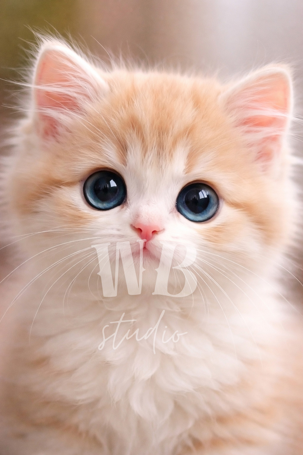 Photo Digital Product Wallpaper Image Picture Background for a print. Kitten-1.