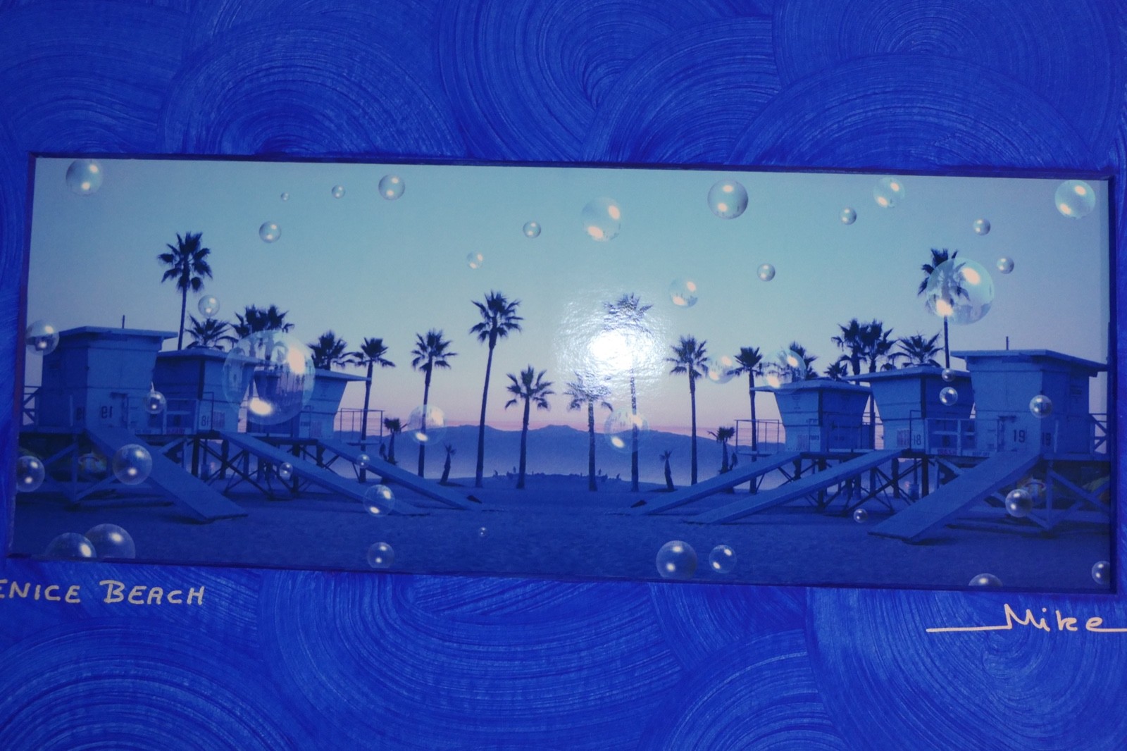ART PHOTOGRAPH VENICE BEACH CALIFORNIA SIGNED MIKE