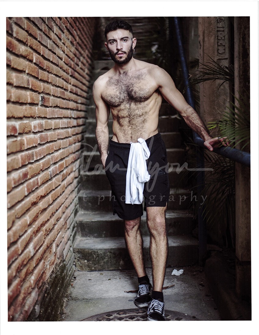 11 X 8.5 Alan Lyon Original Male Photo gay interest (1) Alex steps in Mexico