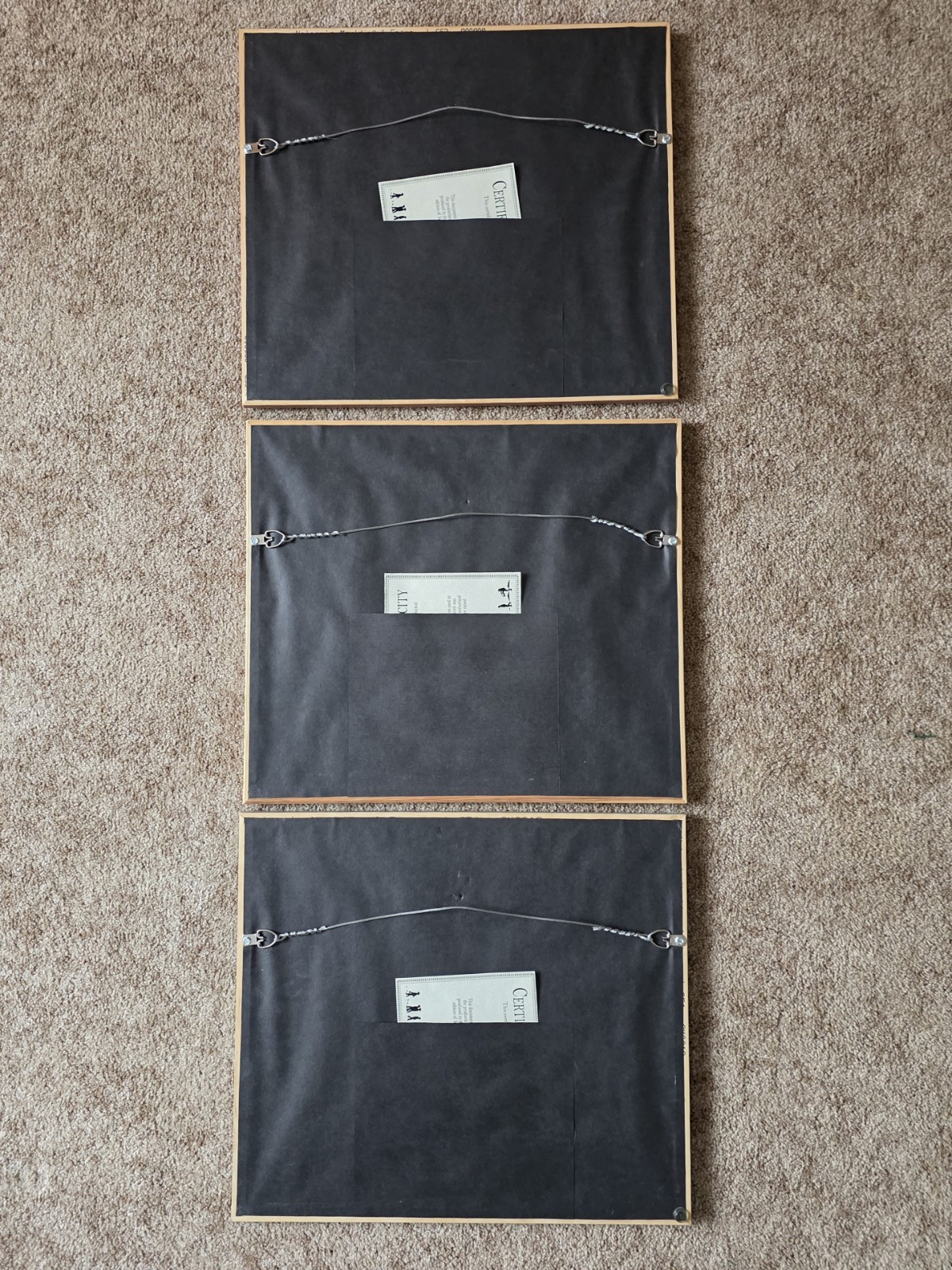 Bill Coleman Amish Photography Framed w/ Authenticity Certificates Set Of 3