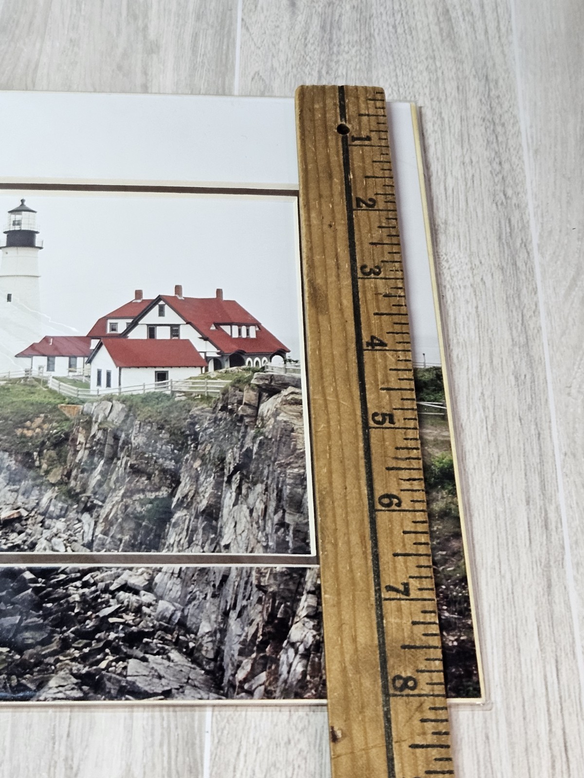 Richard V Korczynski Portland Head Light Maine Matted Photo Print 1999 8×10