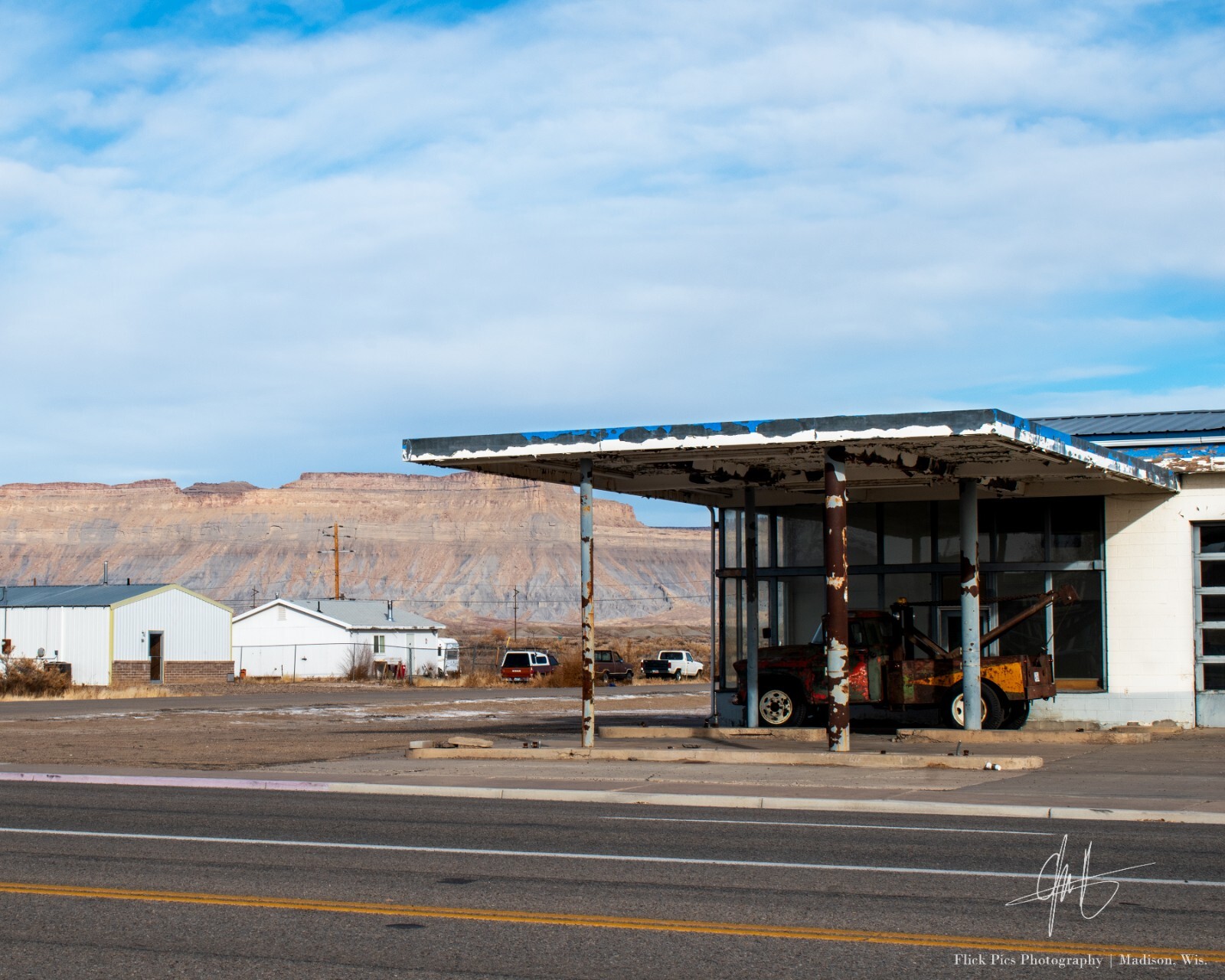 Green River Utah Western USA Service Station 16×20 Archival Pigment Photo Print