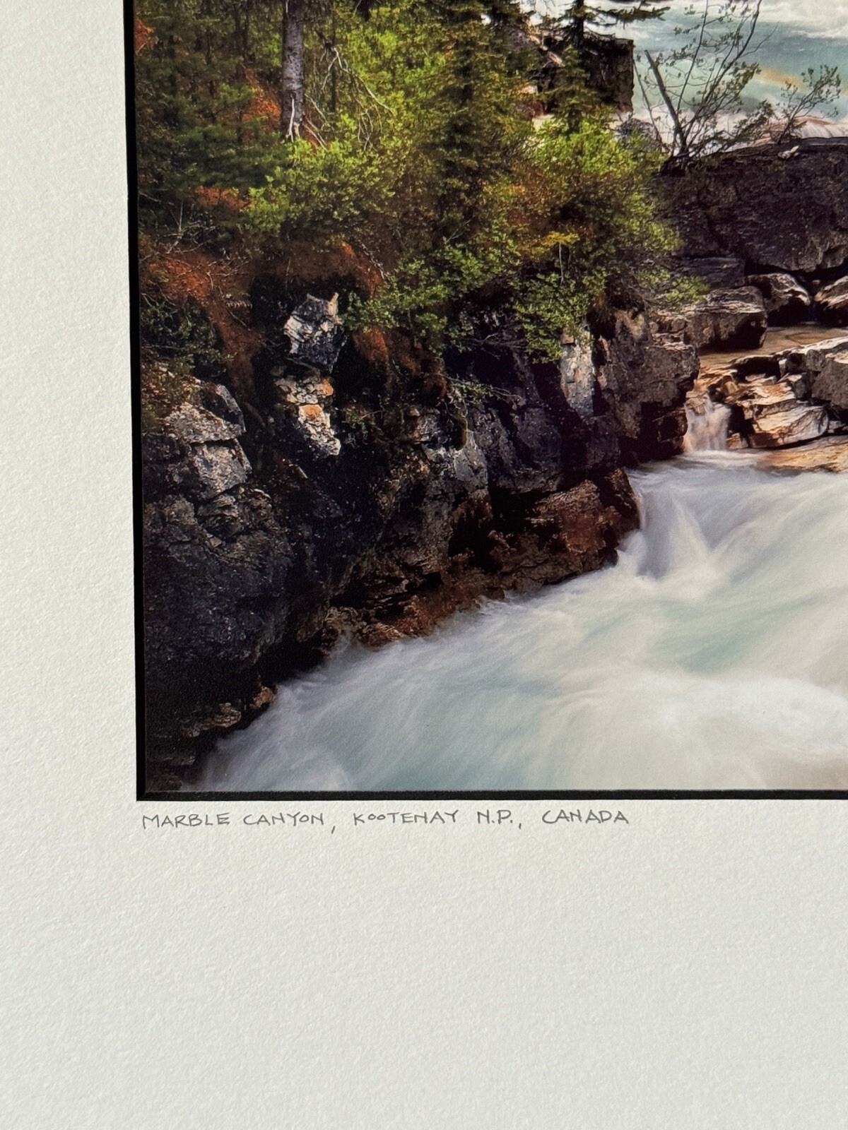11×14 MARBLE CANTON, KOOTENAY N.P., CANADA Matted & Signed By Photographer