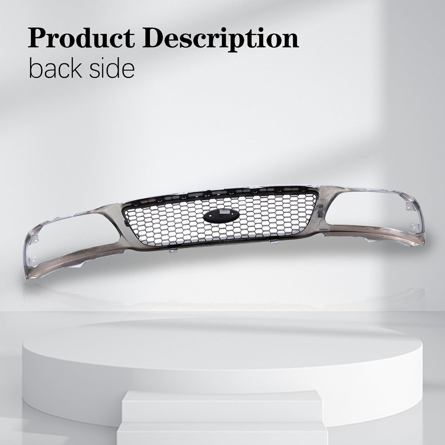 Replacement Parts Front Grille Grill Assembly with Chrome Shell with Black Honey