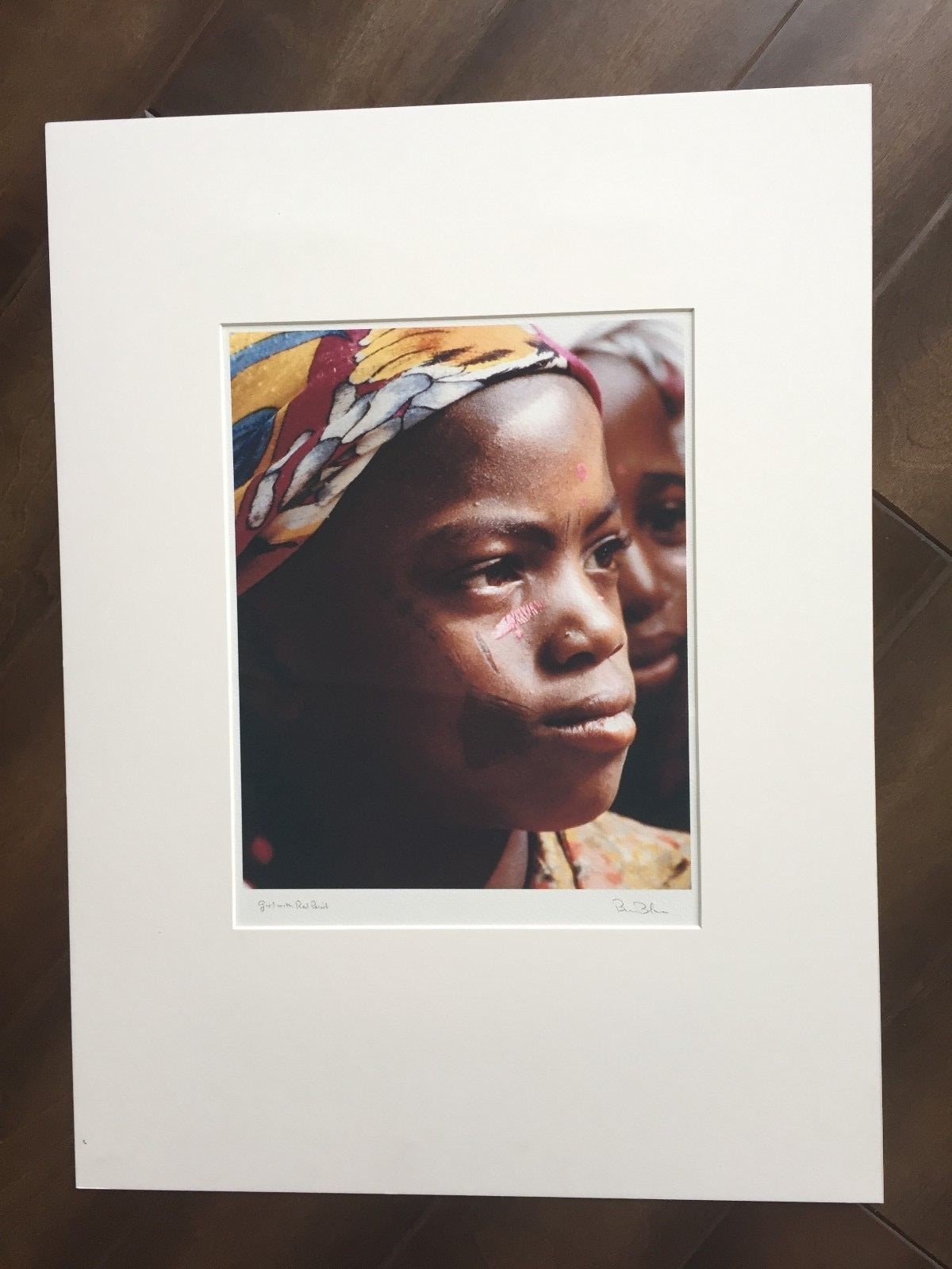 BRUCE BLUM SIGNED COLOR Photo Print (18″X 24″)-“Girl with Red Paint “