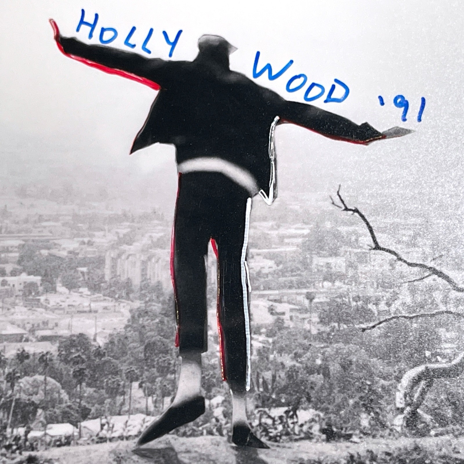 SIGNED JIM GOLDBERG HOLLYWOOD ’91 MAGNUM 6 X 6 SQUARE PRINT HAND MODIFIED NEW