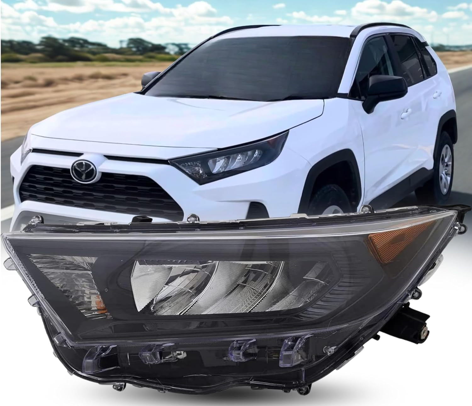 Replacement for Toyota RAV4 2019 2020 2021 LE Model North America Built W/Led Bu