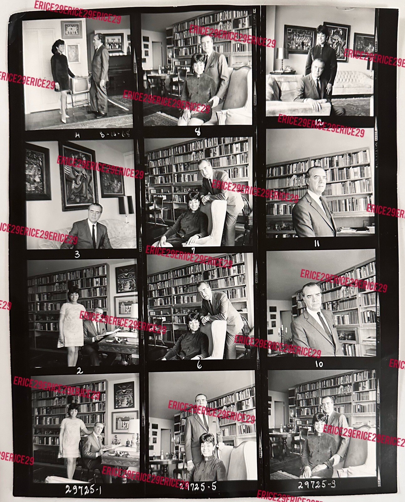 Oscar de Mejo Artist Contact Sheets By Photographer Raimondo Borea Studio Stamp