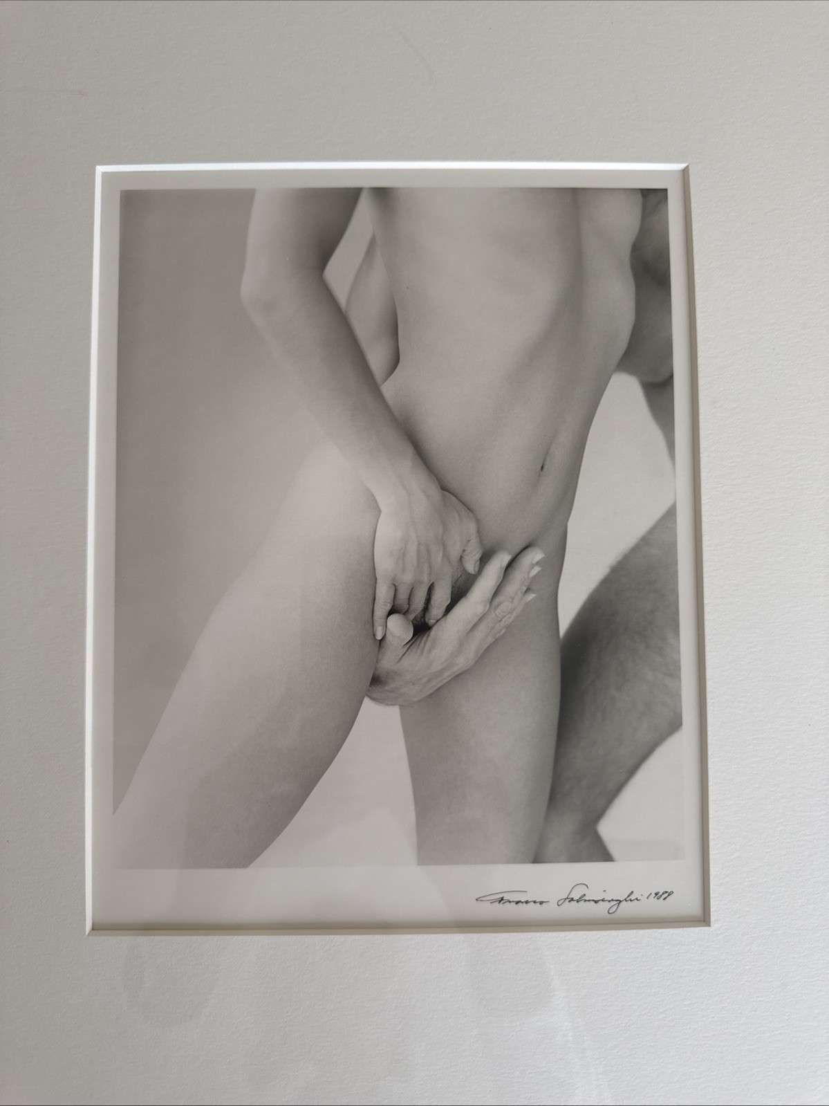 Original Signed Photograph By Franco Salmoiraghi Dated 1988 ‘Torso And Hand’