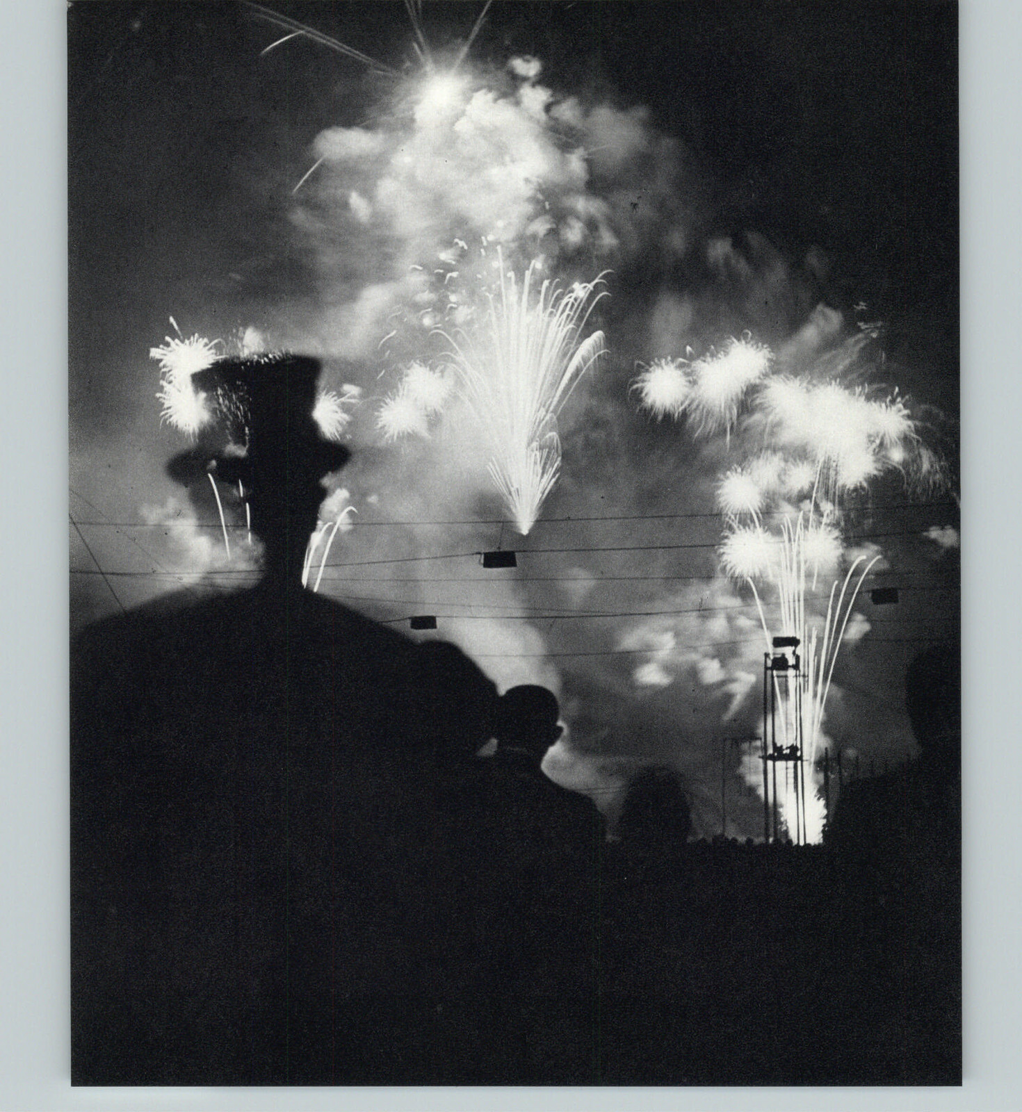 1936 1968 Brassai Nuit de Longchamps Fireworks Art Photo Photogravure 11×14