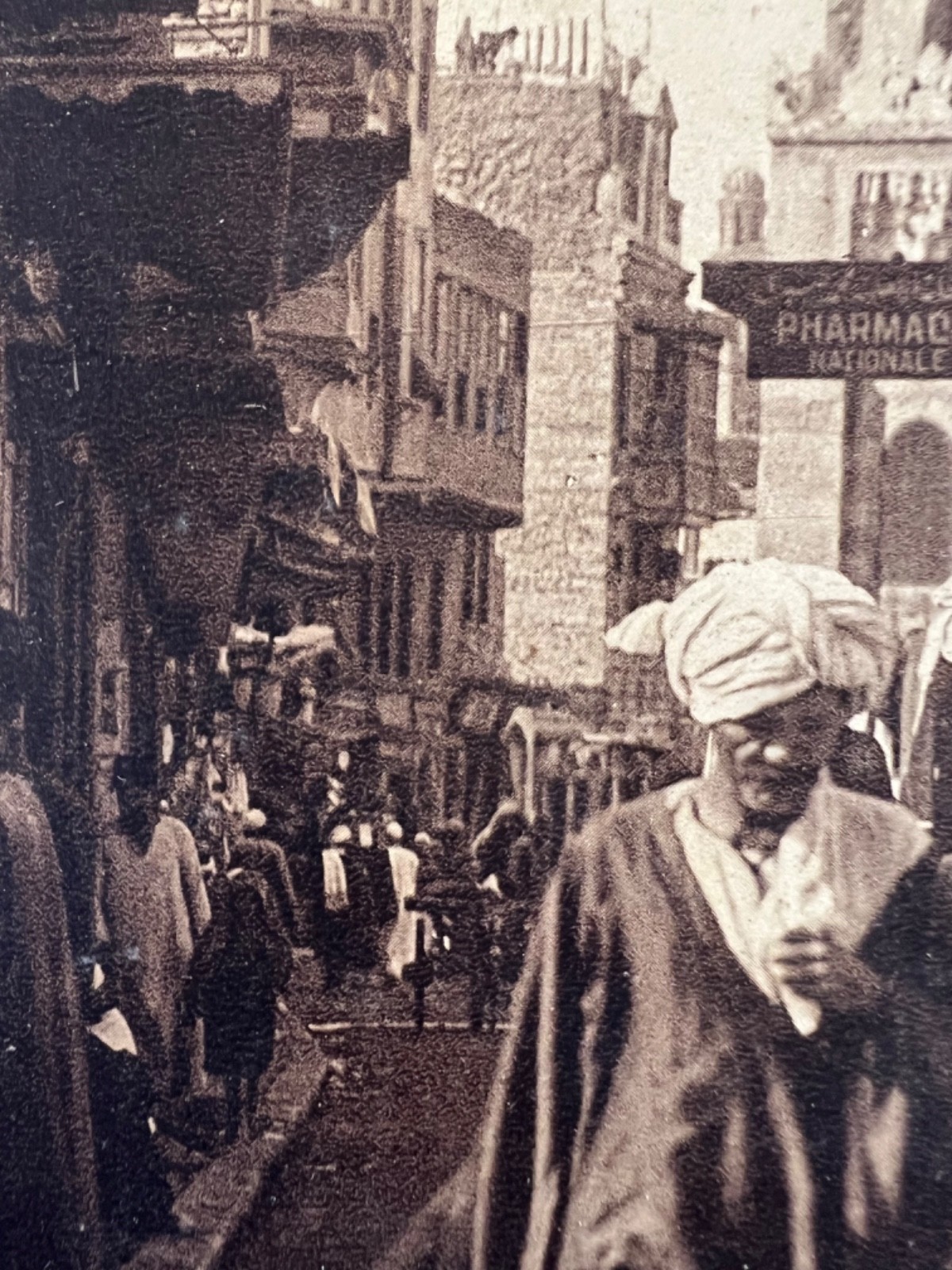 Lehnert and Landrock Antique Photo “The Mosque of Saghry Bardy” w/ Matt