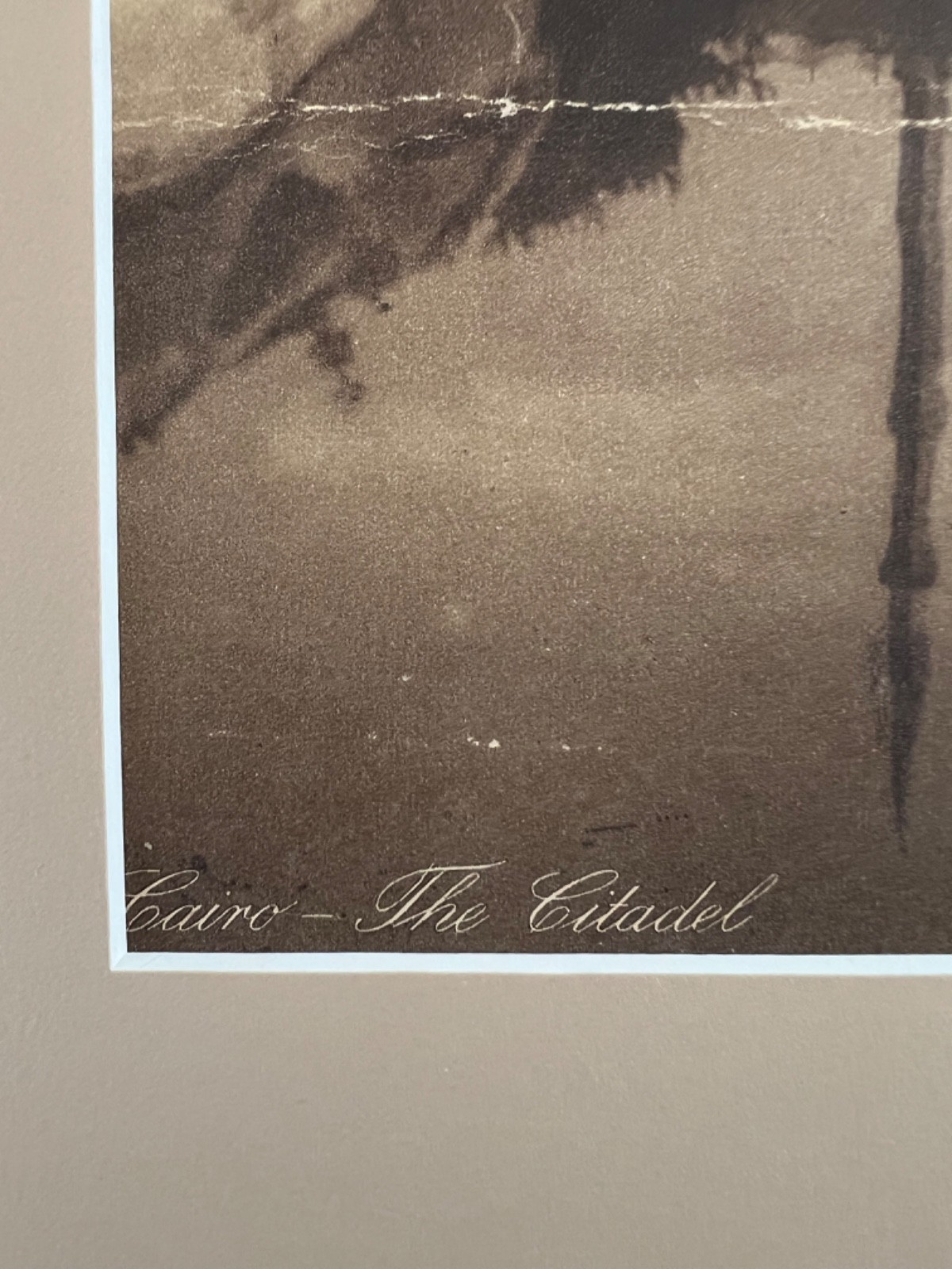 Lehnert and Landrock Antique Photo “The Citadel Cairo” w/ Matt