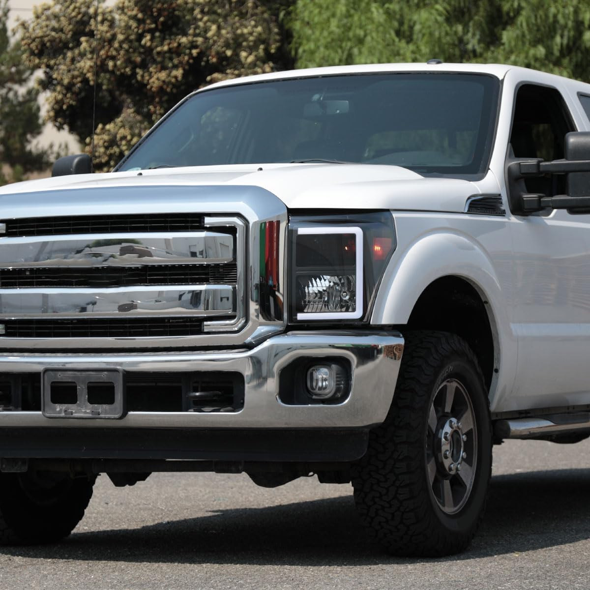 – Fits 2011-2016 Ford F250 F350 F450 F550 Super Duty Upgraded LED Tube Headlight