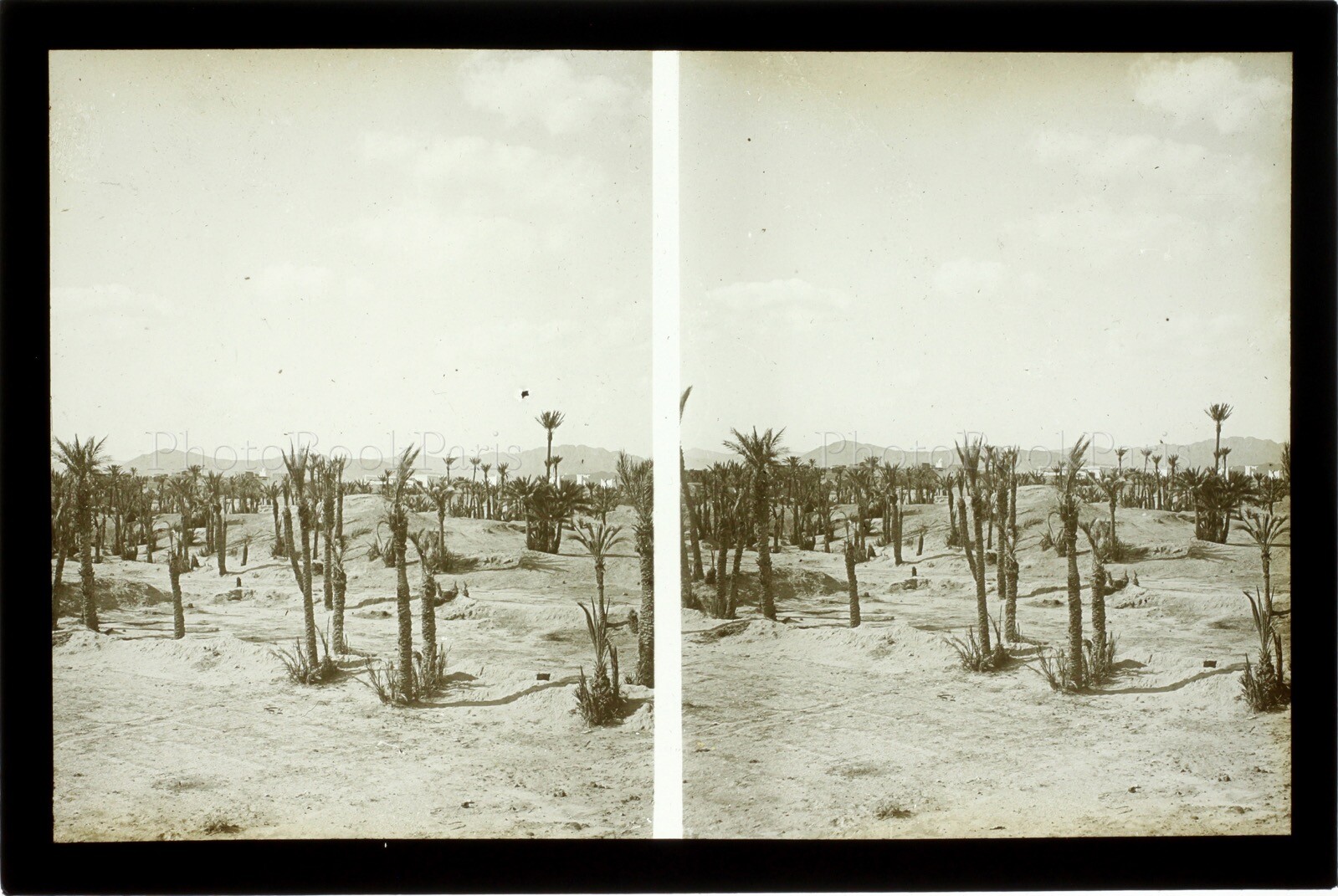 MAROC Figuig El Oudaghir, Vintage Stereo Photo Glass Plate VR4L2
