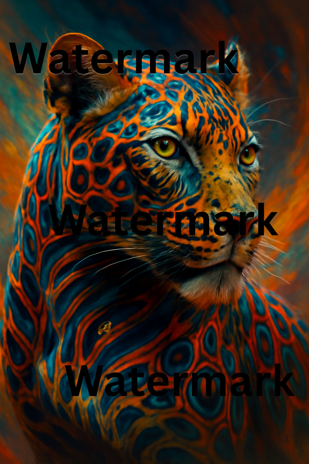 Digital Image Picture Photo Wallpaper Printable Poster Leopard Wall Art Decor AI