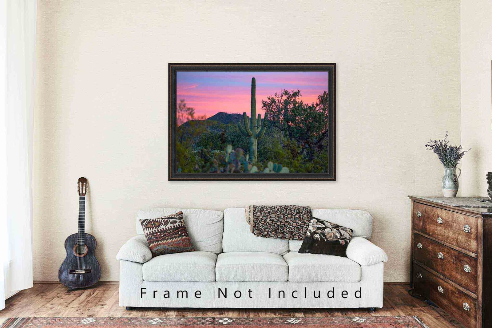 Saguaro Cactus Sunset Arizona Sonoran Desert Southwest Photography Print
