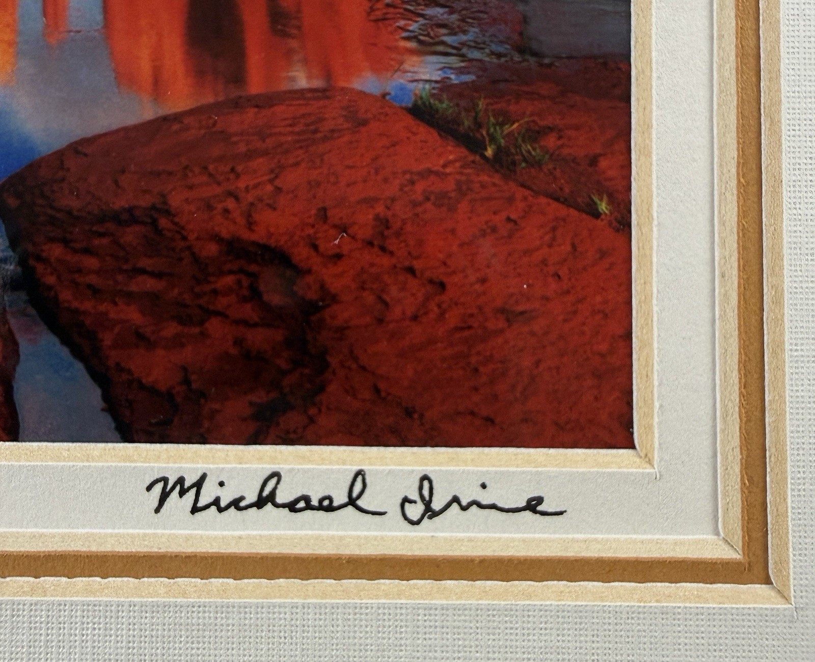 Signed Michael Irvine Photograph “Spring Glow” Framed – Sedona, Arizona